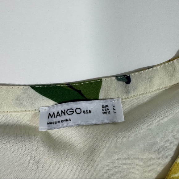 Mango Balloon Sleeve Swing Dress Magnolia Floral - Picture 4 of 7